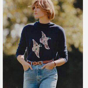 Anthropologie Maeve Cashmere Duck Sweater